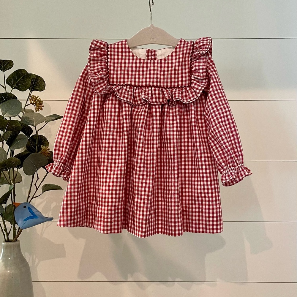 Edgehill Collection Red and White Gingham Dress